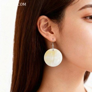 Handcrafted Shell Earrings Premium Design Originally Best Quality